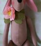 OOAK TILDA STYLE ANIMAL ANTICS THE DOG ROSE - Image 5