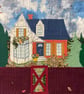 Patchwork painting  "Autumn" - Image 2