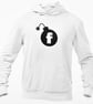F BOMB Hooded Sweatshirt Swearing Joke Short Fuse Temper Adult Humour Novelty  - Image 1