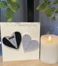 Handmade quilled wedding card - Image 1