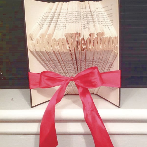 Golden Wedding MMF Book Folding Pattern - EMAILED PDF PATTERN