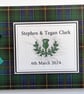 Scottish MacInnes hunting modern tartan wedding guest book, gift - Image 1