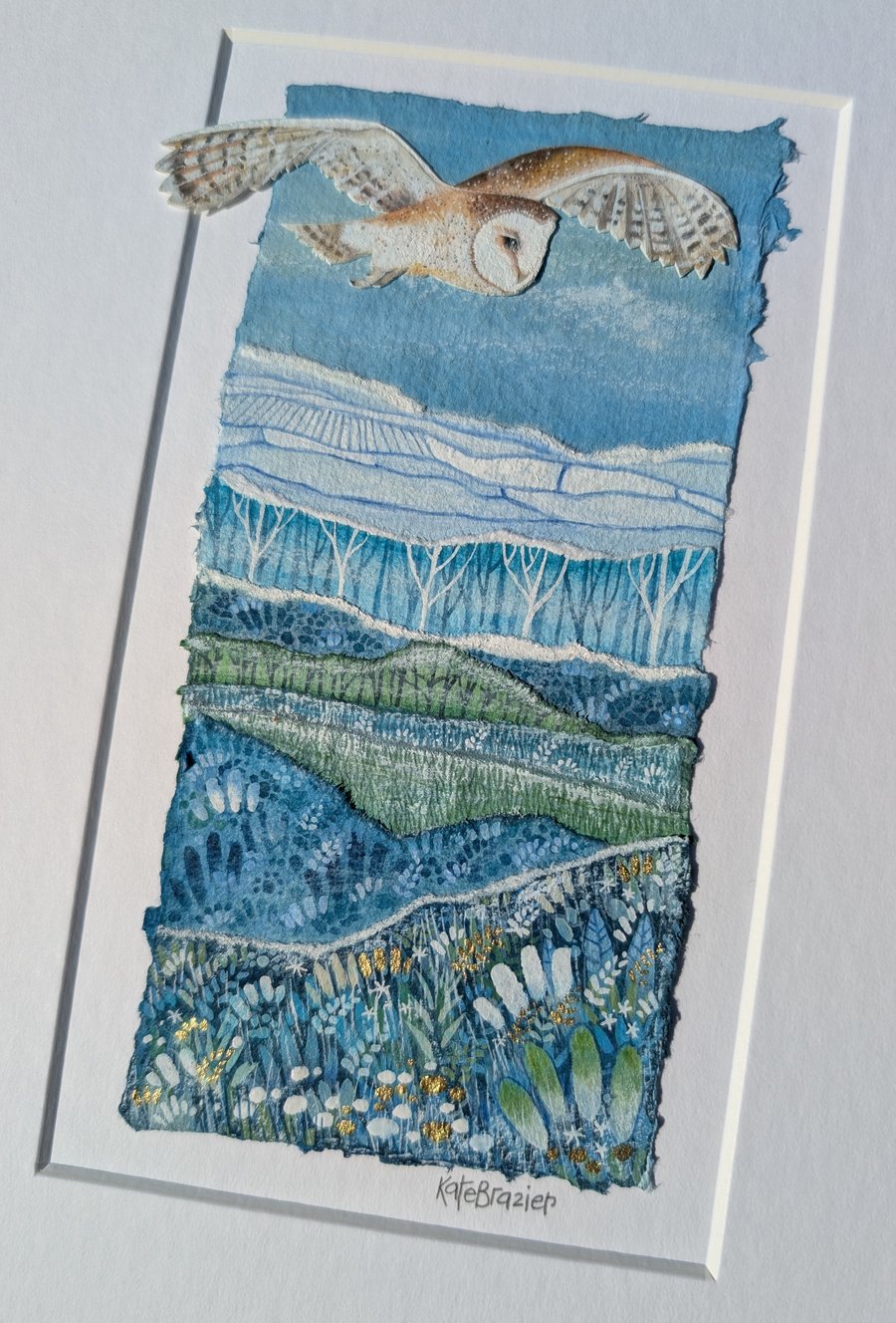 Silent Majesty - Original collage. A4 Mounted only