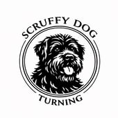 Scruffy dog turning