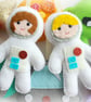 Make Your Own felt Aliens and Astronauts space Garland Kit. Sewing pattern. - Image 3