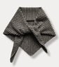 Fine stripe Triangle Scarf