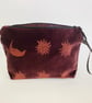Chocolate Sun and Moon velvet makeup bag - Image 3