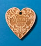 'You are loved' card with detachable decoration - Image 2