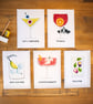 Halloween Cocktail Art Prints (Set of 5)