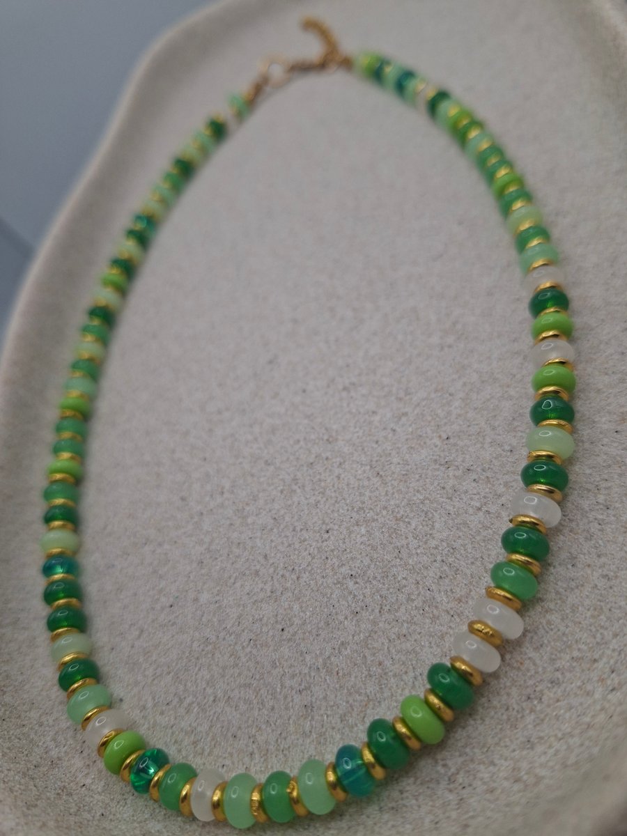 Forest Dew Beaded Necklace