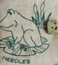 Embroidered Frog Needle Case - Image 3