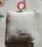 The slow-stitched lavender sachet with a flower charm - Image 3