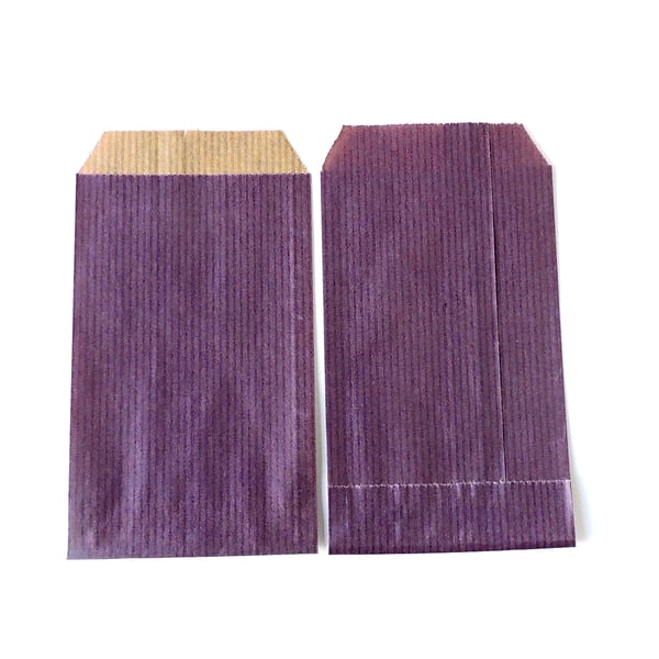 Purple Kraft Paper Bag, Pack of 20 Bags, 11cm x 7cm