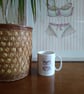 Mug printed with pink bra and knickers image from original painting - Image 2