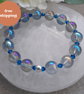 Stretch Bracelet Mystic Coated Quartz And Crystals