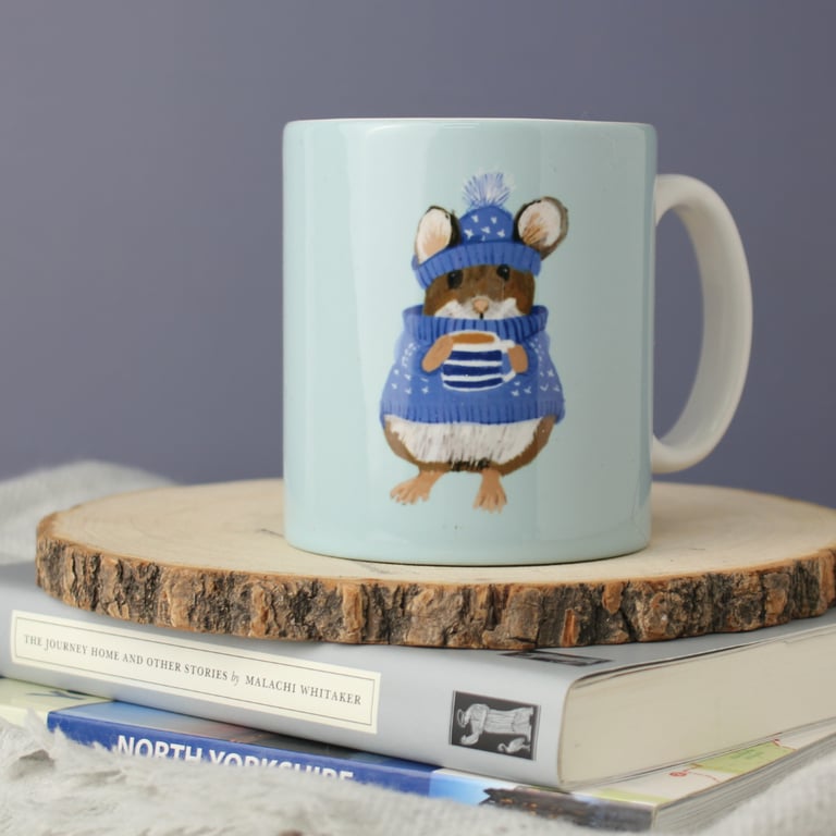 Mothers Day  gift set Mug Coaster Card cute mouse