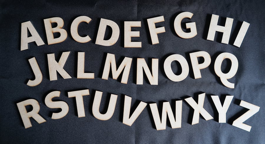 Wooden letters or numbers, laser cut letters, 6mm thick MDF, 5cm to 20cm,