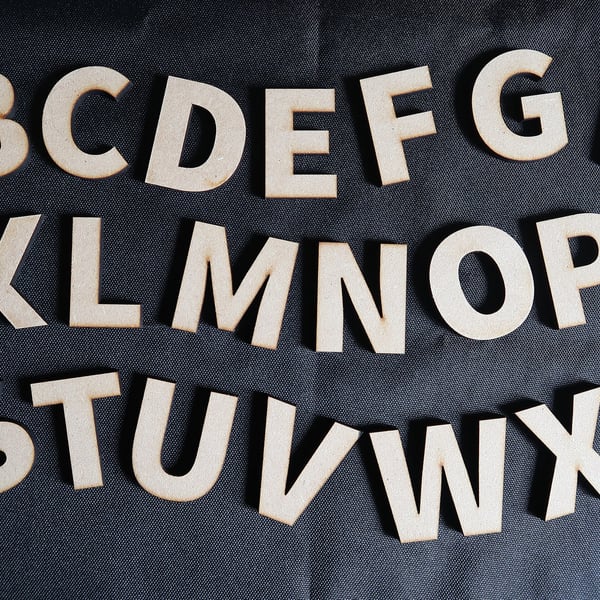 Wooden letters or numbers, laser cut letters, 6mm thick MDF, 5cm to 20cm,