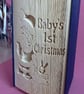 Baby's First Christmas, CUT & FOLD Book Folding Pattern - EMAILED PDF PATTERN - Image 3