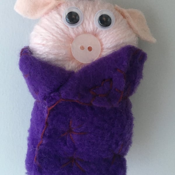 Pigs In Blankets Decoration - Purple