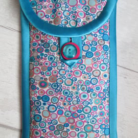 Blue and Pink Spotty Glasses or Phone Case, Millefiori