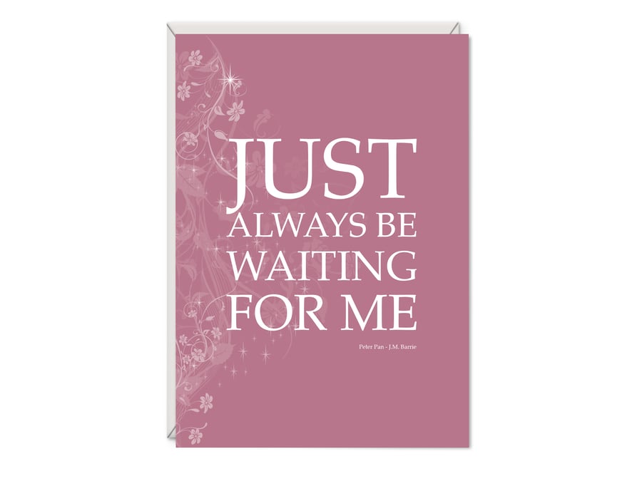 Peter Pan 'Waiting for Me' Greetings Card