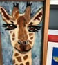 Cheeky giraffe handmade needle felted picture - Image 7