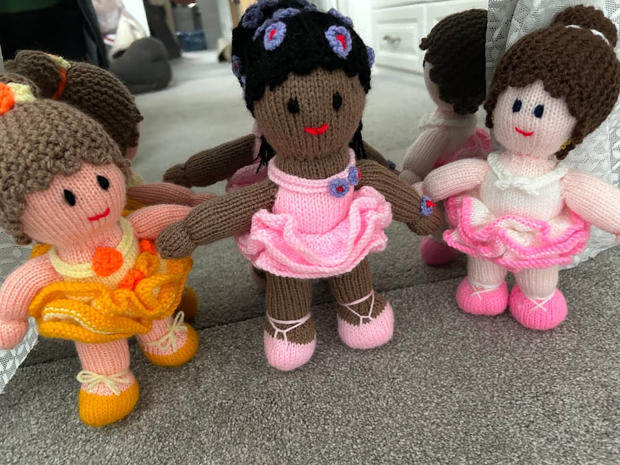 CUDDLY KNITTED BALLERINA Folksy