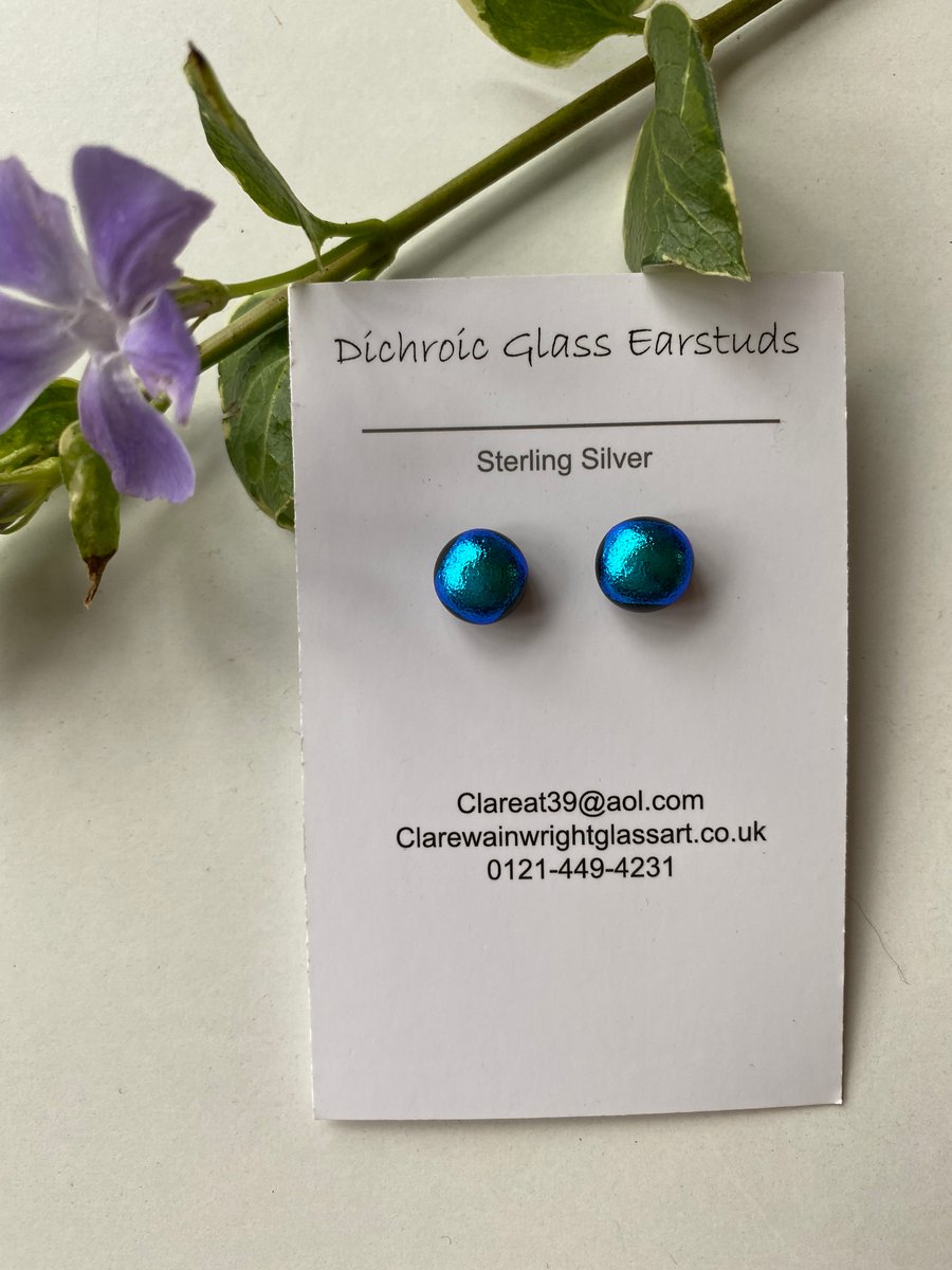 Dichroic Glass Earrings