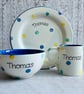 Personalised Spotty Dotty Breakfast Set - Image 1