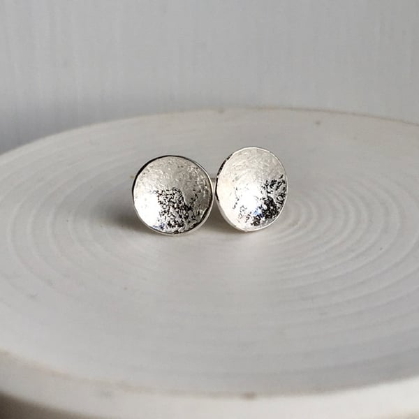ecosilver textured domed studs