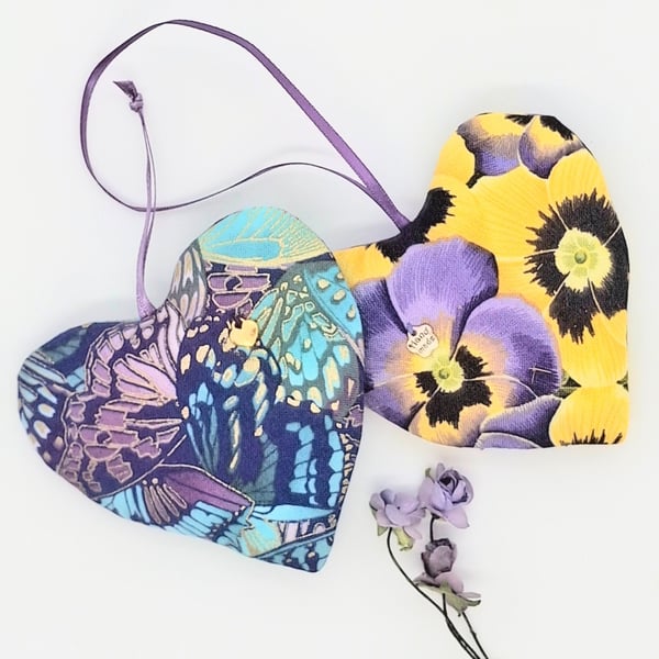 Pansie and Butterfly wing Lavender bags 39PMF