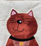 Wall Hanging for Cat Owner, Funny Cat Faces, Appliquéed and Quilted Home Decor.  - Image 9