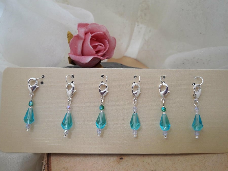 Crochet Stitch Markers - set of 6