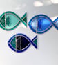 Stained Glass Fish Suncatcher - Window Decoration 