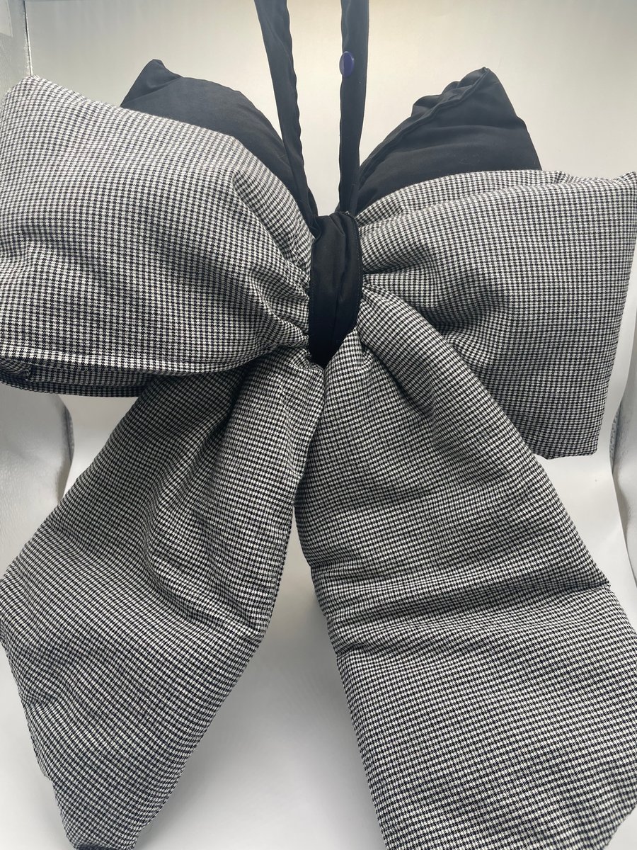 DOUBLE BOW - BLACK OUTER & BLACK CHECK INNER