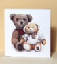 Greetings card - blank - Teddy Bears No.1 - Image 2