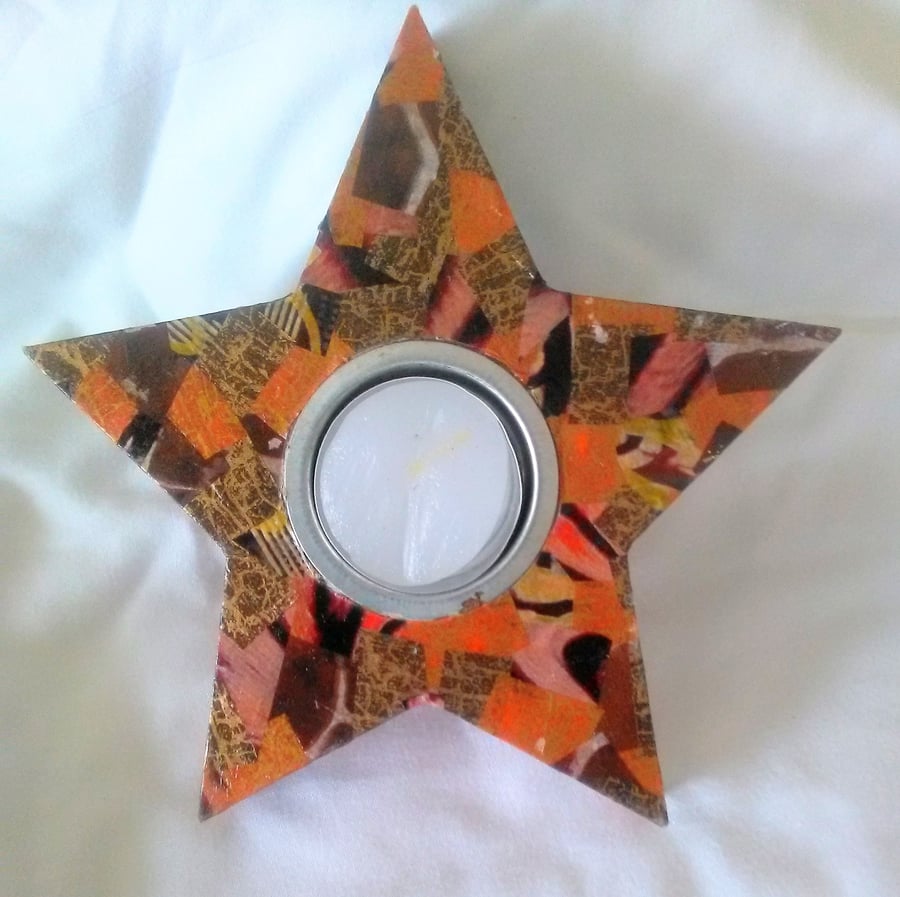 Star candle holder
