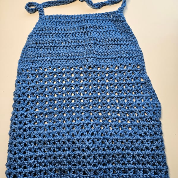 Boho festival crochet halter neck crop top