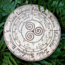 Triskele Celtic Wheel of the Year Calendar