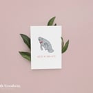 You're my Manatee Card - Funny Anniversary Card for him, Valentines Card