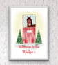 Personalised Christmas Print with HorsePony ,Seasonal prints, Horse decorations - Image 2