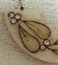 Pyrography wooden mistletoe pendant - Image 4