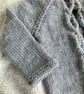 Hand Knitted ‘Aida’ Baby Girl’s Cardigan (3-6 months) - Image 2