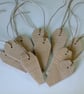 HALLOWEEN COFFIN SHAPED WOODEN GIFT TAGS OR PARTY BAG LABELS FOR SCARY DAY - Image 1