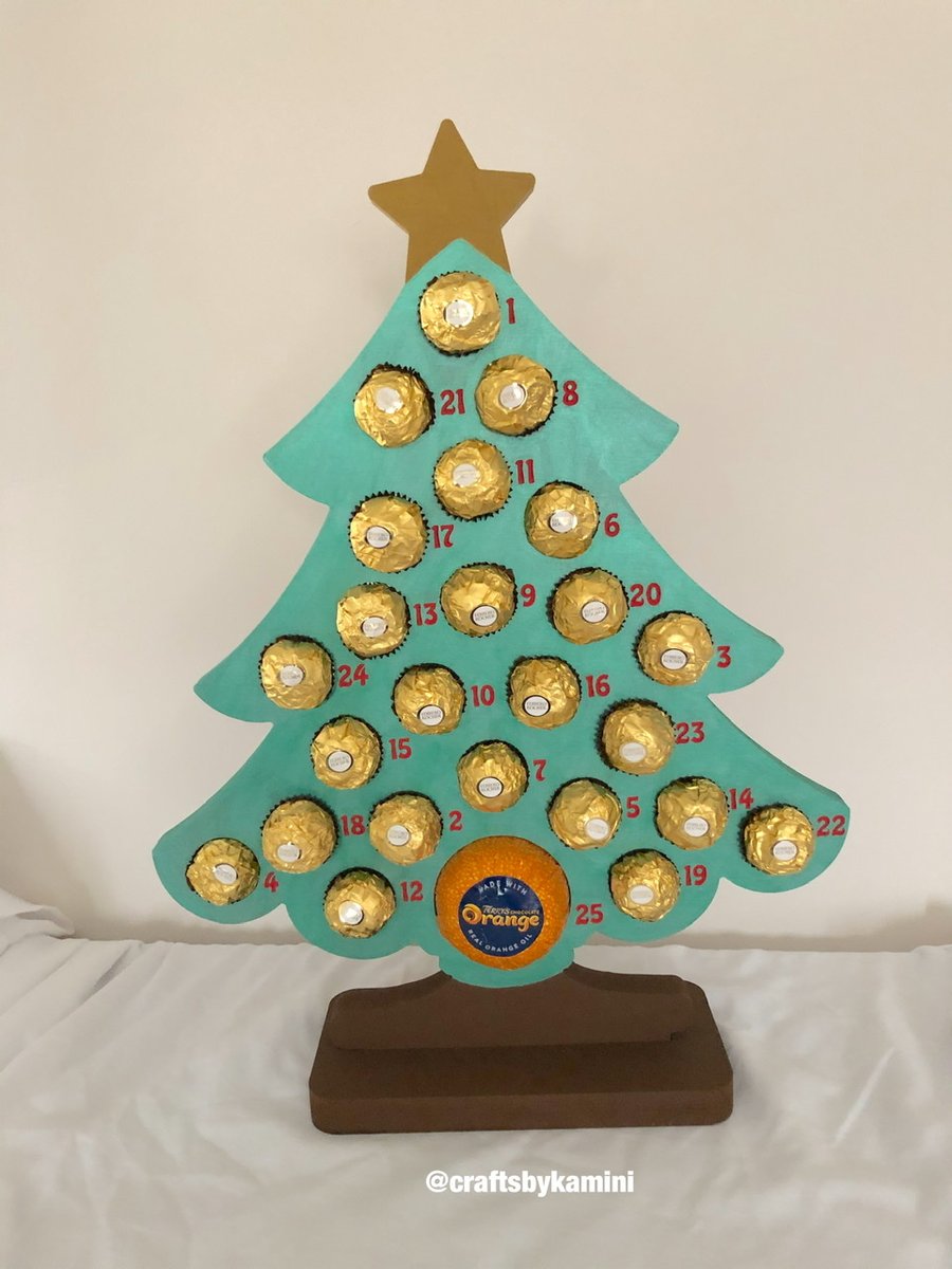 Christmas Tree Advent Calendar for Ferrero Roche and Chocolate Orange