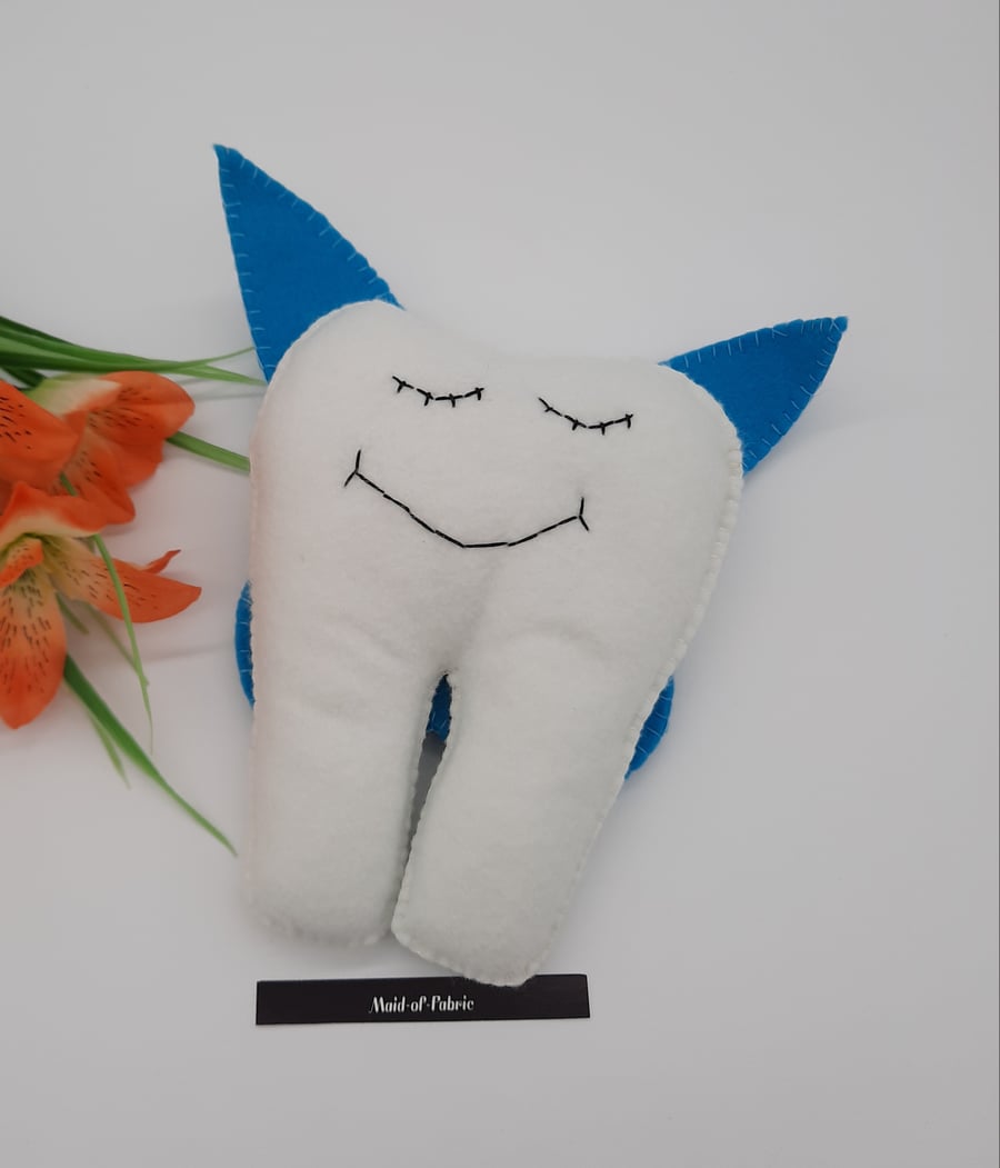 Tooth fairy helper with blue wings. Free uk delivery. SALE.  