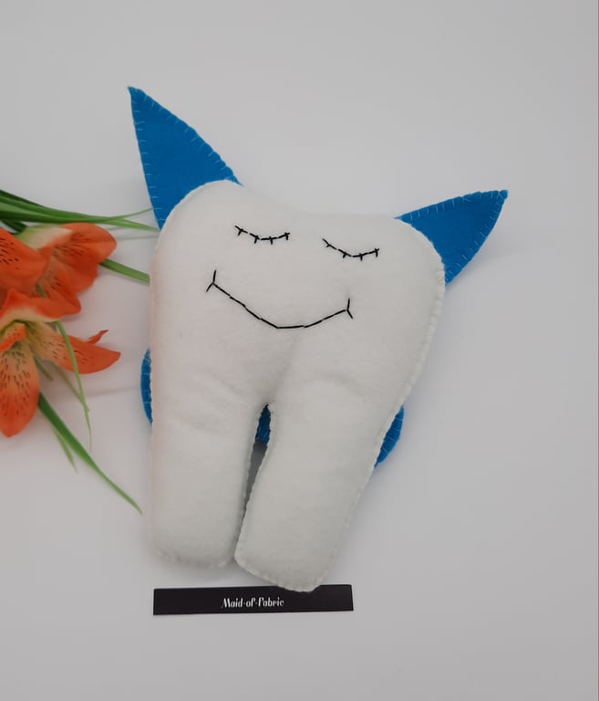 Tooth fairy helper with blue wings. Free uk delivery. SALE.  
