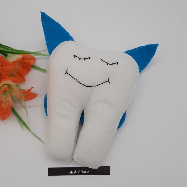 Tooth fairy helper with blue wings. Free uk delivery.  