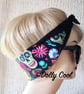 Sugar Skull Head Scarf by Dolly Cool - Hair Tie - Bandana - Day of The Dead - Fl